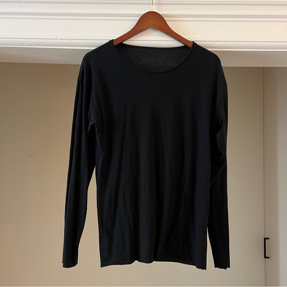 Alo Scoop Neck Long Sleeve, Men’s Small, Black
